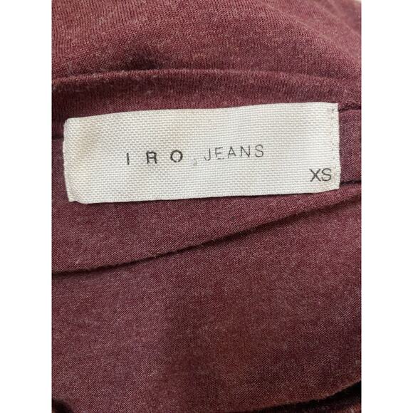 Iro Jeans Loyce Maxi Dress Twist Front Burgundy Red Sleeveless Crew Neck… - Picture 5 of 6